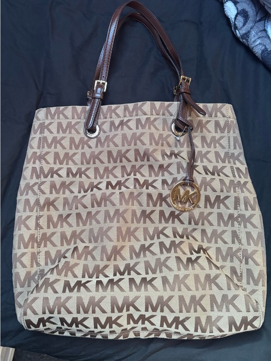 Michael Kors Handbags - MICHAEL Michael Kors Jet Set Signature Jacquard North South Tote